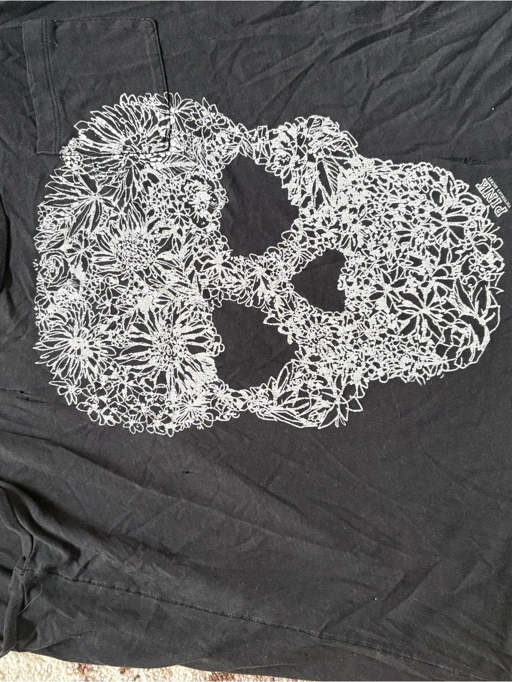PINK Victoria's Secret Black Logo Tee